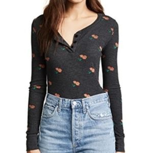 WILDFOX ROSE DITSY HALLOWS BODYSUIT NWOT!